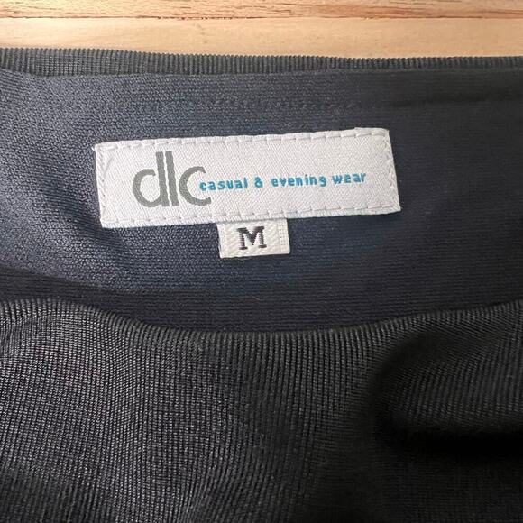 Women's Medium Long Black Dress Party Event Stretchy Goth Witchcore Gala Gown - Picture 5 of 6